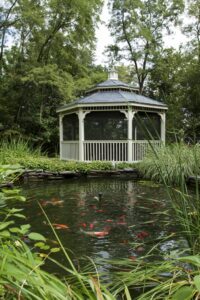 pergolas gazebos pavilions 16 Octagon Vinyl Gazebo 1 1