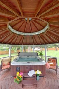 pergolas gazebos pavilions 20 Dodecagon Country Style White Vinyl Gazebo 5x5 Posts Screens Pagoda Roof Cupola 2