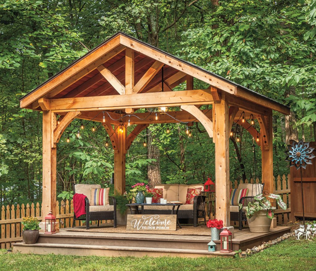 Photo of a 10x12-AlpineA wood pavilion