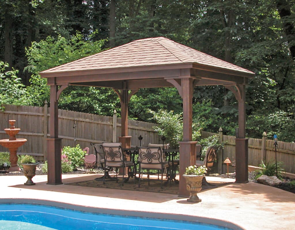 10′ x 12′ Traditional Wood Pavilion