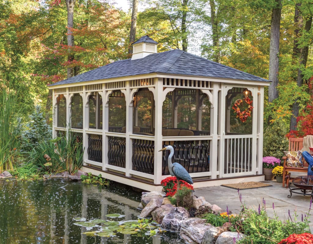 10' x 20' Rectangle Almond Vinyl Gazebo
