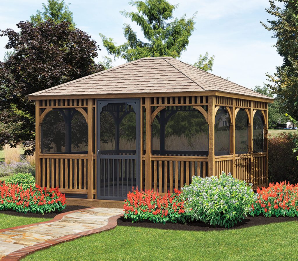 12x14 Gazebo with screens