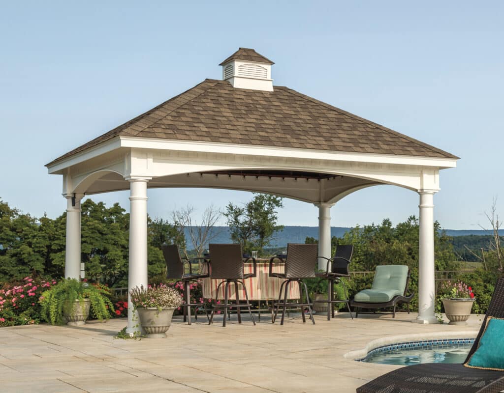 12' x 16' Hampton Vinyl Pavilion