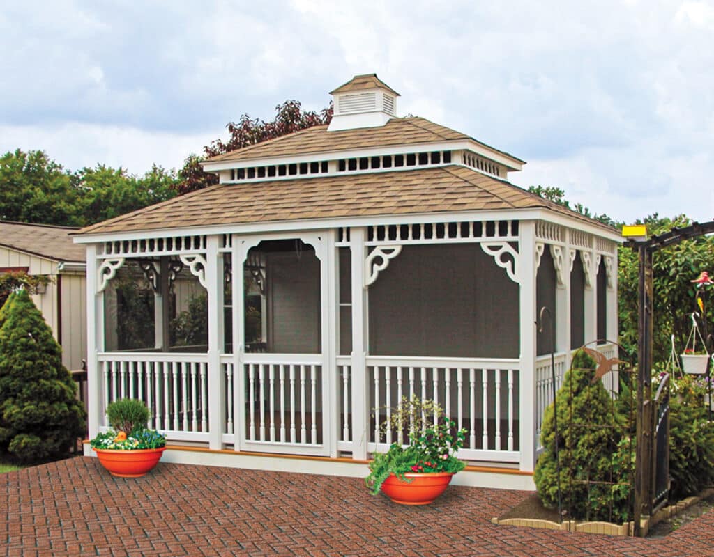 12' x 16' Rectangle Vinyl Gazebo