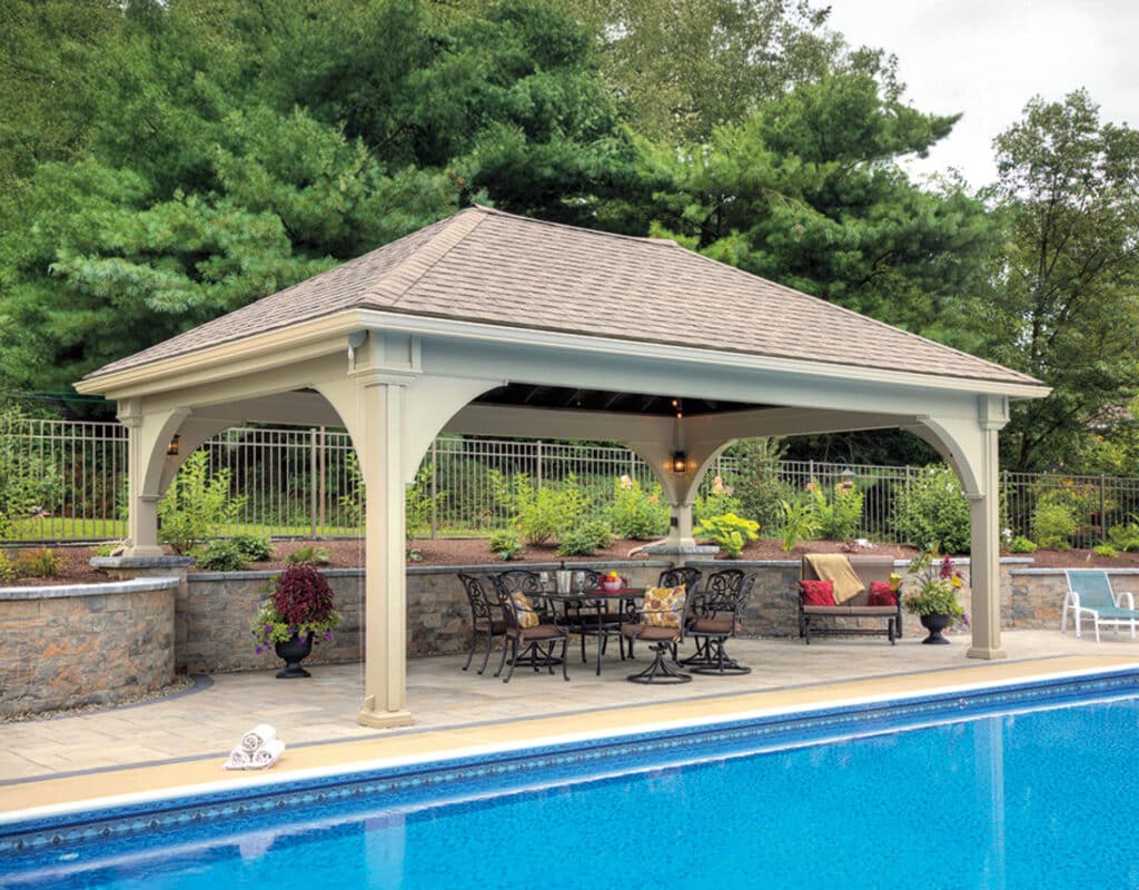 large pavilion near the pool