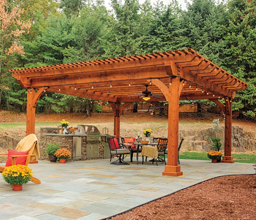 18x18 Kingston wood pergola