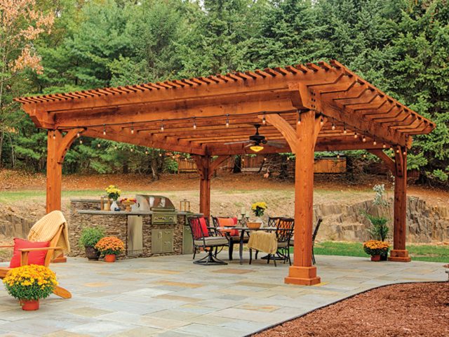 18x18 Kingston wood pergola
