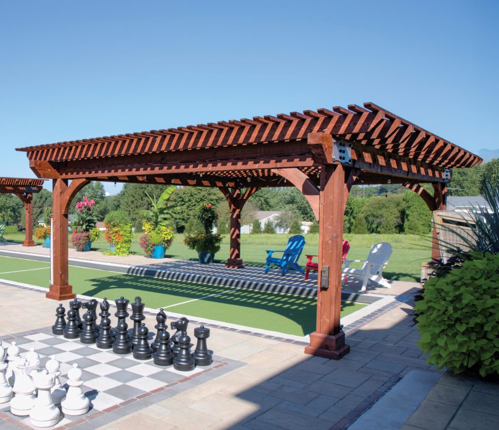 18x22 Kingston pergola wood large