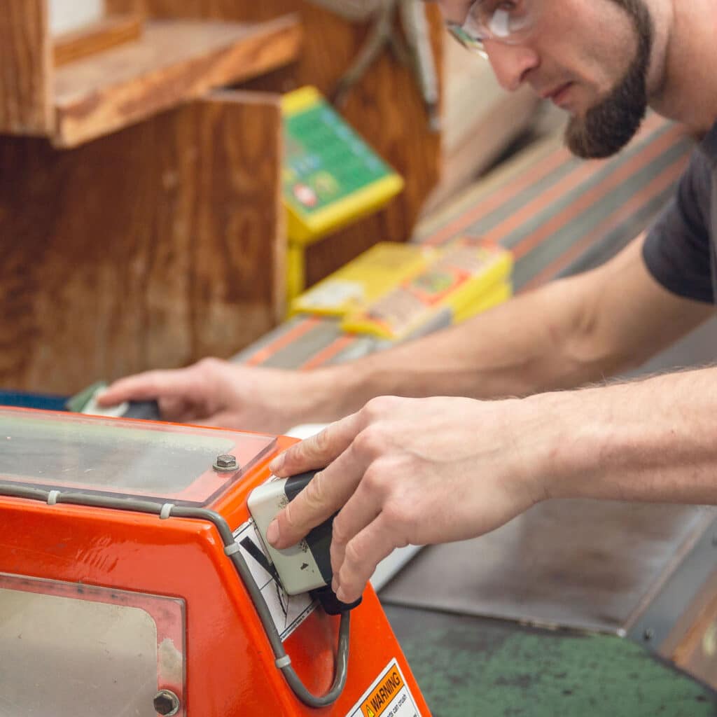 Amish Craftsmen working.
