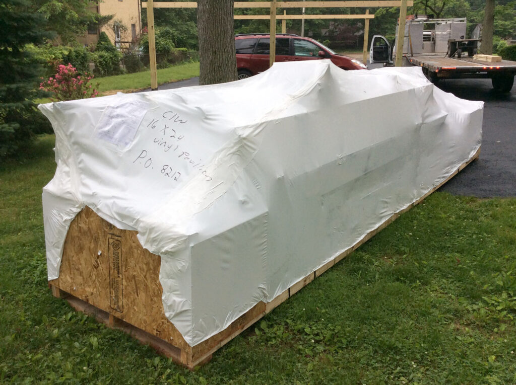 pergola, pavilion and gazebo wrapped kit