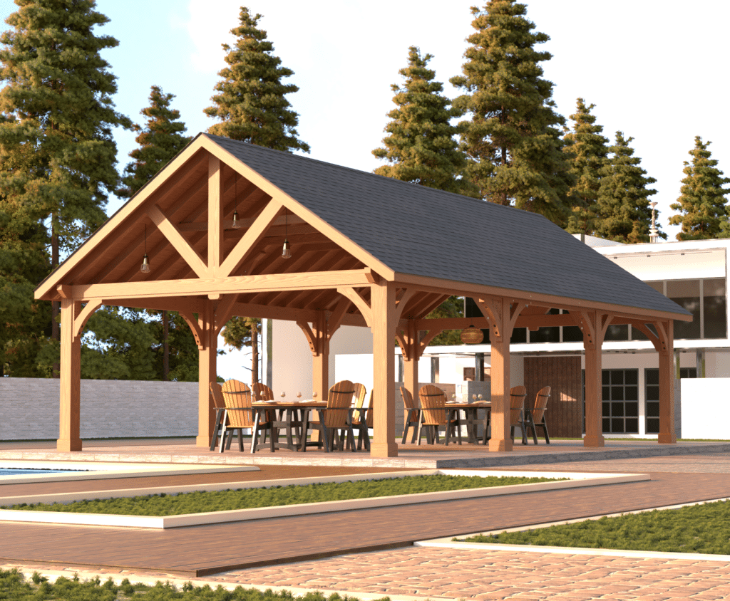 Photo of a 20 x 36 Large Alpine Pavilion Commercial Sized