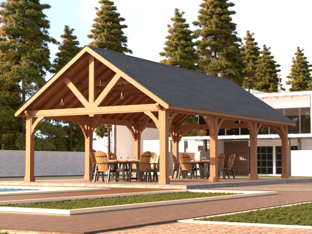 Photo of a 20 x 36 Large Alpine Pavilion Commercial Sized