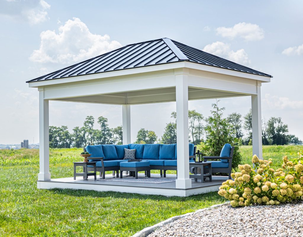 12' x 16' Bellavue Hip-Roof Azek Pavilion