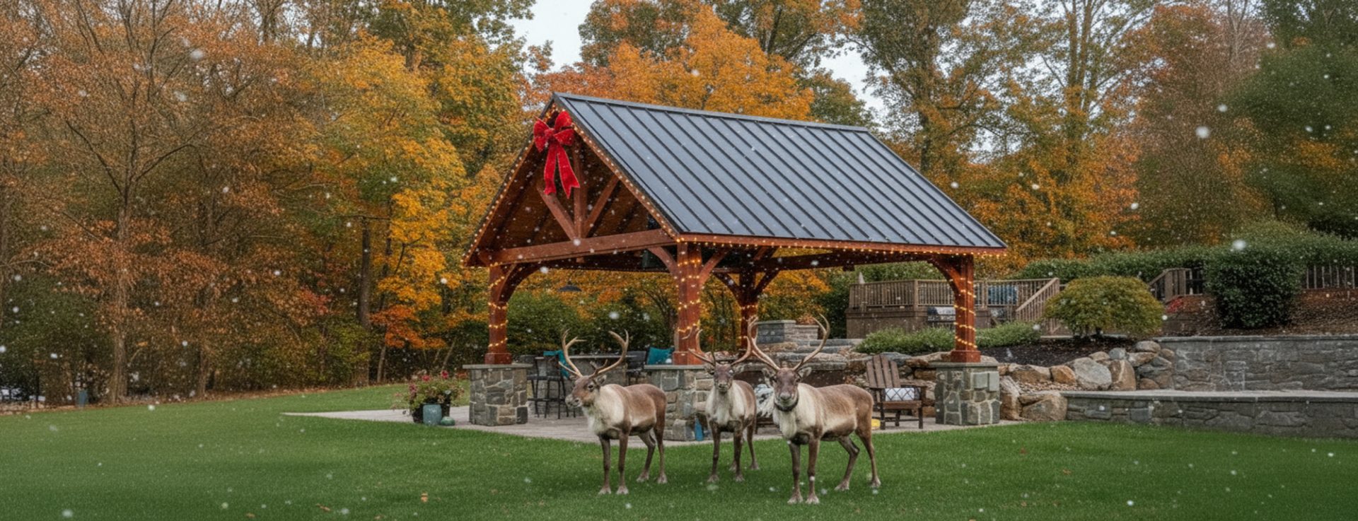 pergolas gazebos pavilions CLG Christmas Alpine 1